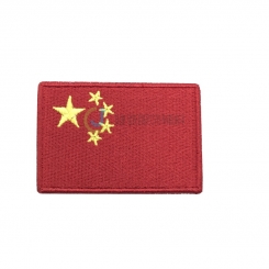 全繡 背魔術貼 國旗繡章